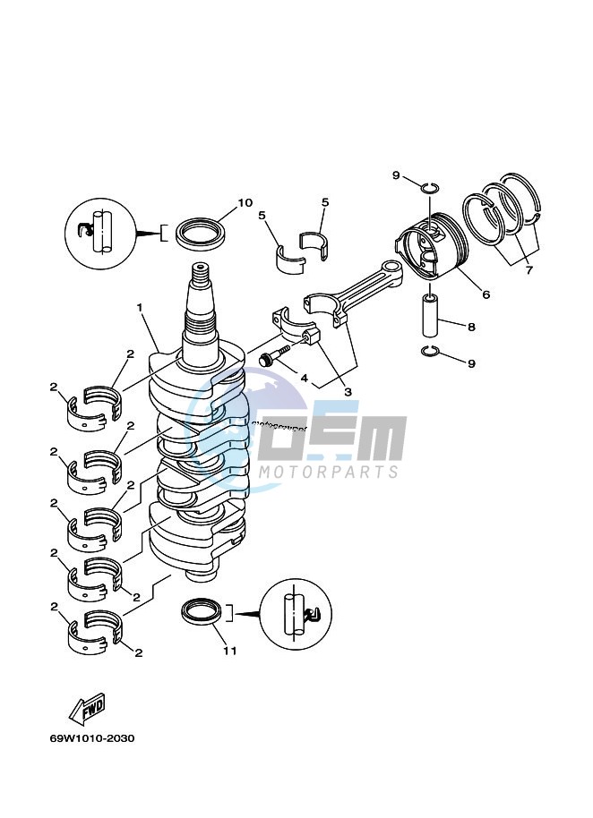 CRANKSHAFT--PISTON