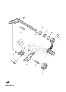 YZ450F (BR92) drawing SHIFT SHAFT