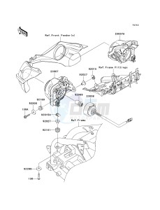 KSF 450 B [KFX450R MONSTER ENERGY] (B8F-B9FB) B9F drawing HEADLIGHT-- S- -