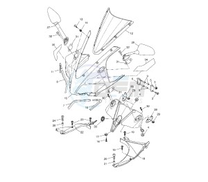 YZF R 125 drawing COWLING