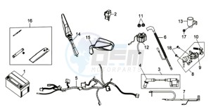 JOYRIDE 125 EVO L6 drawing WIRING HARNASS