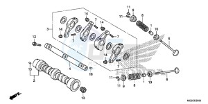 NC700SDD NC700S Dual Cluth ABS 2ED drawing CAMSHAFT/ VALVE