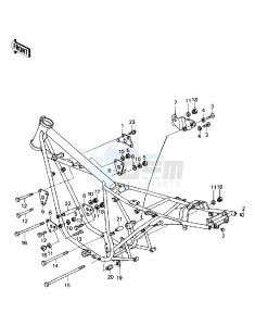 KZ 440 B (B1) drawing FRAME FITTINGS -- 80 B1- -