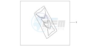 CB600F HORNET S drawing TANK PAD HRC LOGO