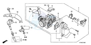 SH300AR9 UK - (E / ABS MKH SPC TBX) drawing THROTTLE BODY