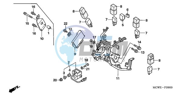 COWL STAY (VFR800)