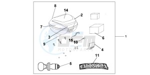 SH125R drawing TOP BOX 35 L Y-194