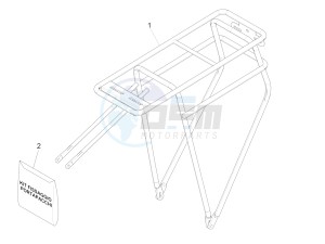 Wi-Bike Uni Deore Comfort 0 drawing Rear luggage rack