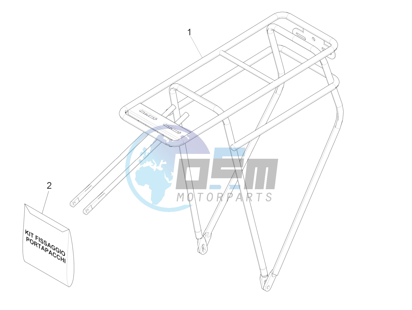 Rear luggage rack