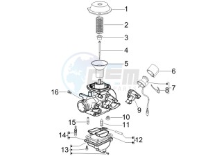 LXV 150 4T USA drawing Carburetor components