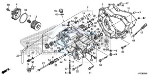 TRX420FA1E TRX420 Europe Direct - (ED) drawing FRONT CRANKCASE COVER (TRX420FA1/FA2)