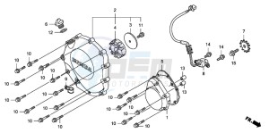 CB1300S CB1300SUPERBOLD'OR drawing RIGHT CRANKCASE COVER