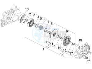 SRV 850 4t 8v e3 drawing Driven pulley