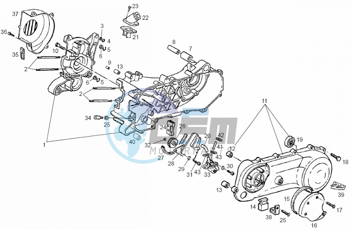 Crankcase (Positions)