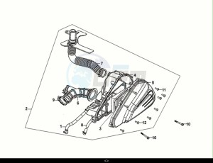 MIO 50I (FS05W2-EU) (E5) (M1) drawing AIR CLEANER