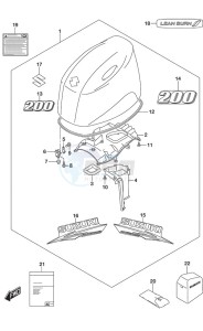 DF 200A drawing Engine Cover (White)