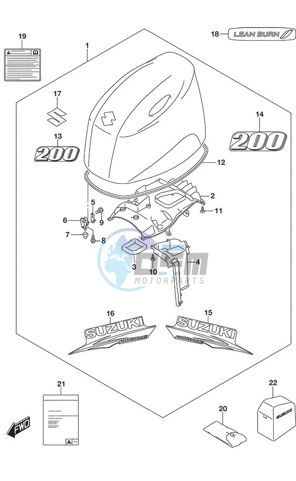 Engine Cover (White)