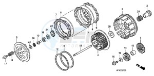 SH125DH UK - (E) drawing FRONT BRAKE MASTER CYLINDER (SH125D)