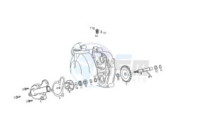 SENDA SM X-TREM - 50 CC 2T EU2 drawing WATER PUMP