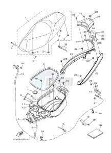 MW125 TRICITY 125 (2CMJ 2CMK) drawing SEAT