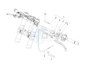 RS 125 Replica E4 ABS (EMEA) drawing Clutch control