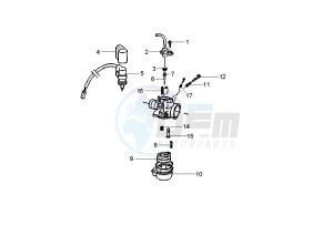 LX 2T 50 drawing Carburetor