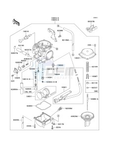 KLX 300 A [KLX300R] (A6F-A7A) A7F drawing CARBURETOR