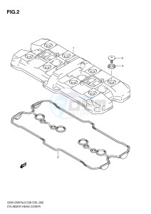 GSX1250FA (E28-E33) drawing CYLINDER HEAD COVER