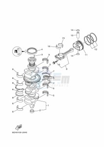 F175CET drawing CRANKSHAFT--PISTON