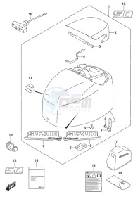 DF 50A drawing Engine Cover High Thrust