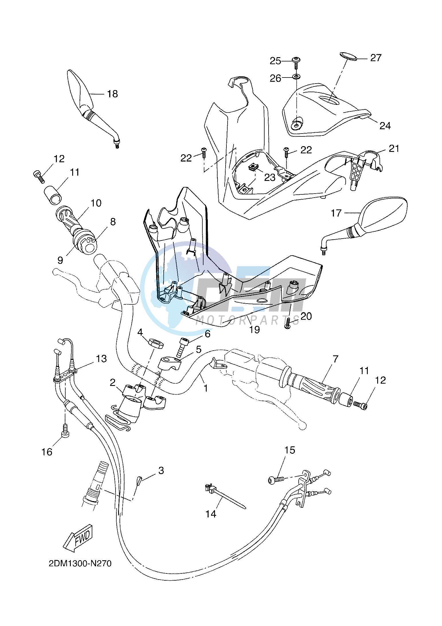 STEERING HANDLE & CABLE