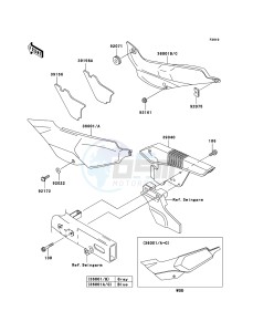 KLE500 KLE500B6F GB XX (EU ME A(FRICA) drawing Side Covers/Chain Cover