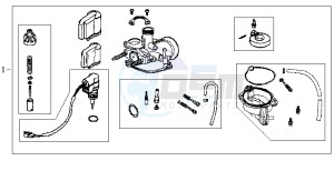 JET EURO X 50 BC ENGINE drawing CARBURATOR