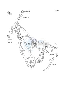 KX85 / KX85 II KX85B8F EU drawing Frame