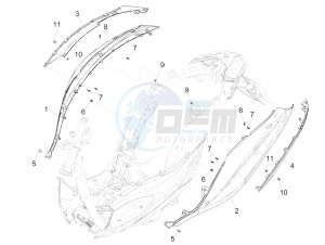 MEDLEY 125 4T IE ABS E4 2020 (APAC) drawing Side cover - Spoiler