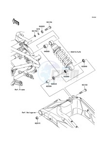 VERSYS KLE650CBF GB XX (EU ME A(FRICA) drawing Suspension/Shock Absorber