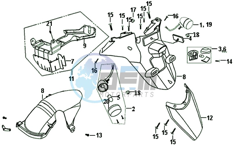 FENDER TIP - FENDER MUDFLAP - INDICATORS