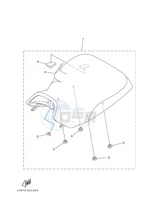 YFM550FWAD YFM5FGPB GRIZZLY 550 EPS (1HS3 1HS4) drawing SEAT