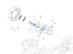 150 Sprint 4T 3V ie (EMEA) drawing Rear brake - Brake jaw