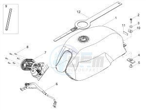 V7 III Racer 750 e4 (NAFTA) drawing Fuel tank