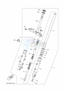 CZD300-A XMAX 300 (BBA3) drawing FRONT FORK