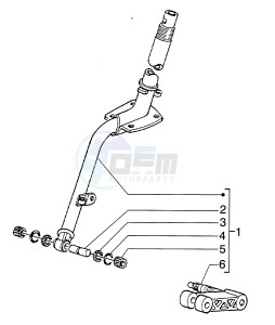 Hexagon 125 LX4 drawing Steering