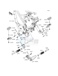 D-TRACKER KLX150HGF XX (EU ME A(FRICA) drawing Footrests