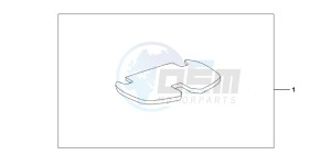 CBF600S drawing TOP BOX MAT