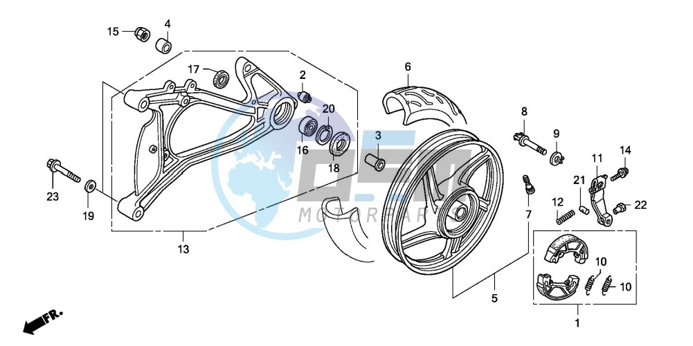 REAR WHEEL/SWINGARM