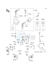 KL 650 A [KLR650] (A10-A14) [KLR650] drawing IGNITION SWITCH