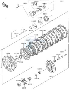 ZX 750 H [NINJA ZX-7] (H2) [NINJA ZX-7] drawing CLUTCH