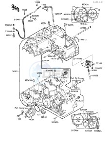 ZX 600 B [NINJA 600RX] (B1) [NINJA 600RX] drawing CRANKCASE