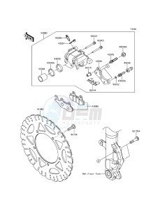 NINJA 300 EX300AGF XX (EU ME A(FRICA) drawing Front Brake