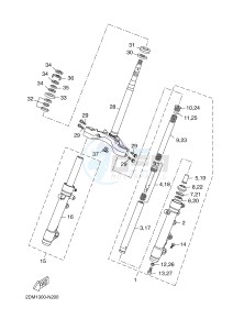 YPR250RA XMAX 250 ABS EVOLIS 250 ABS (2DL7 2DL7) drawing STEERING